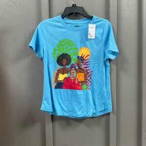 Sonoma community womens tropical blue tshirt